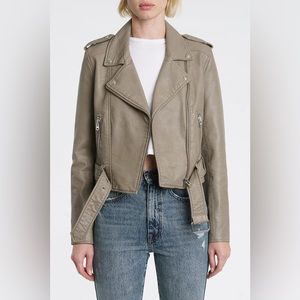 Pistola Denim Tracy Cropped Moto Jacket